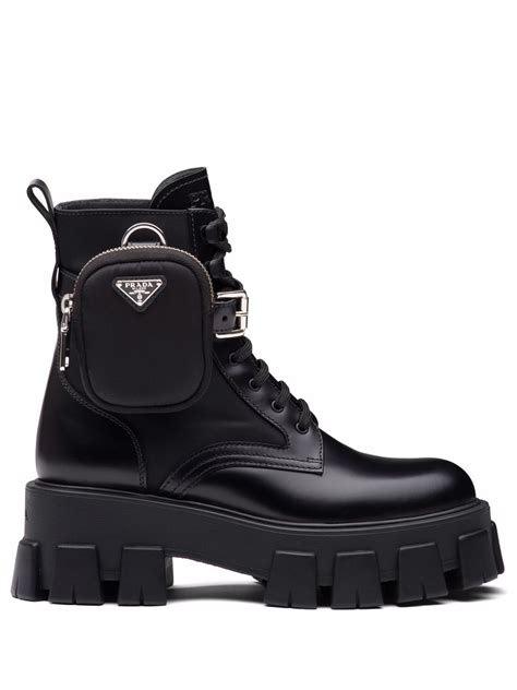 prada 12 boots|prada boots with pouch price.